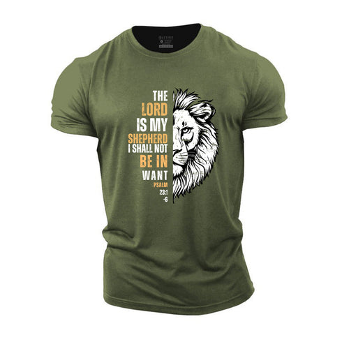Men's PSALM 23:1 Cotton T-Shirt